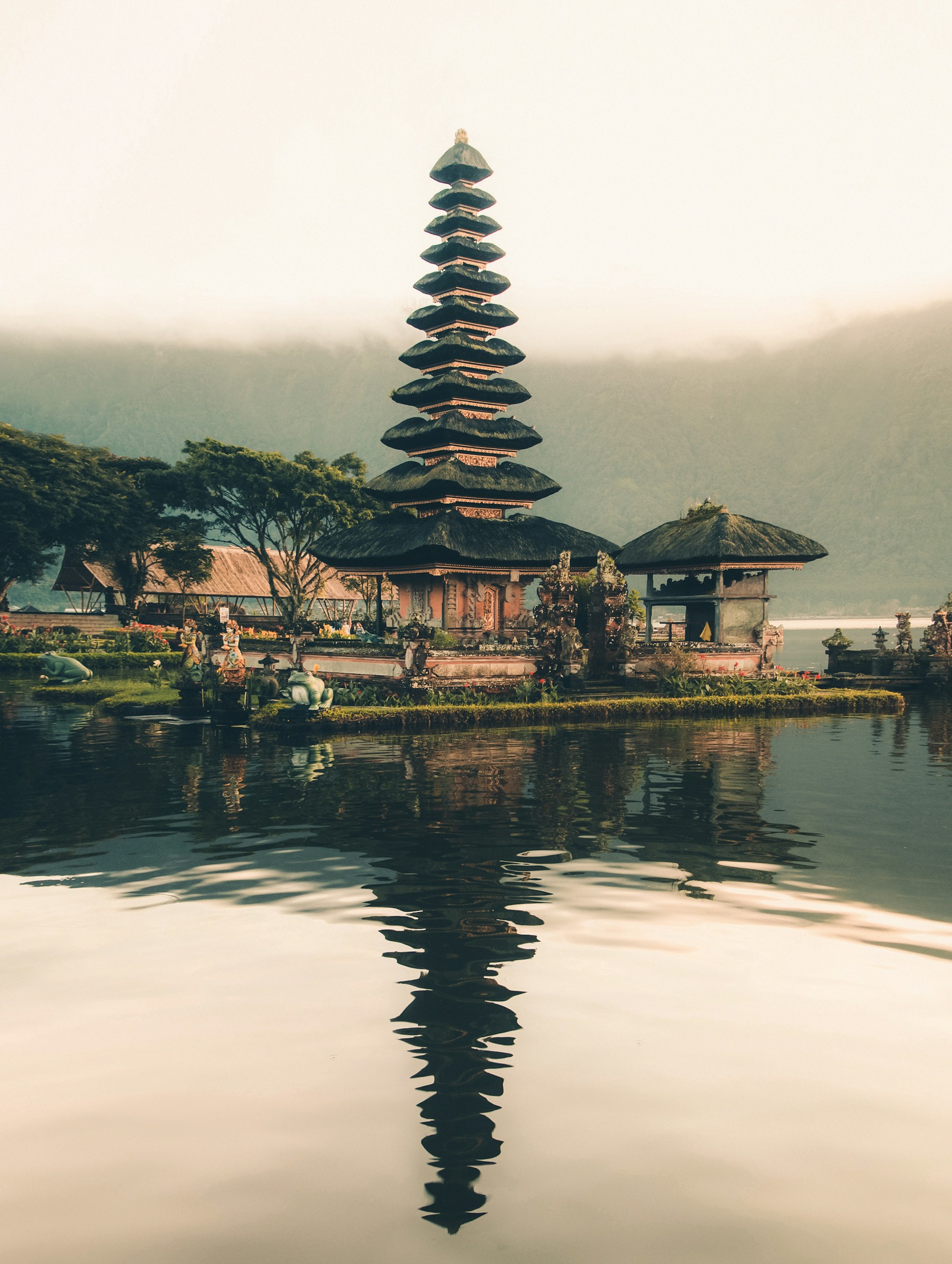 Balinese temple above the coast
